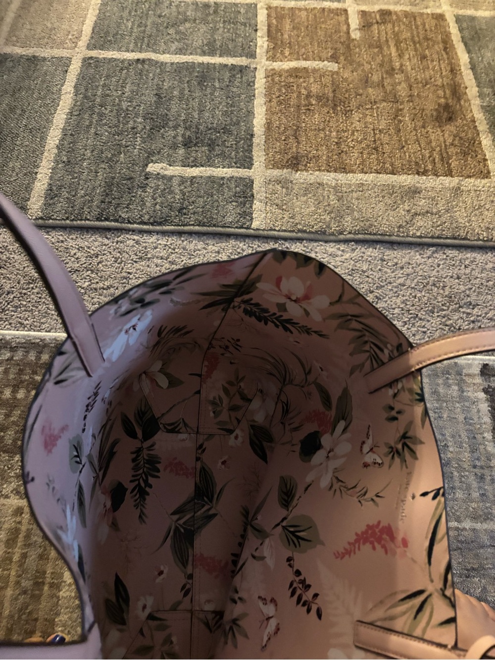 kate spade Pink Floral Tote with Matching Pouch - Picture 11 of 13
